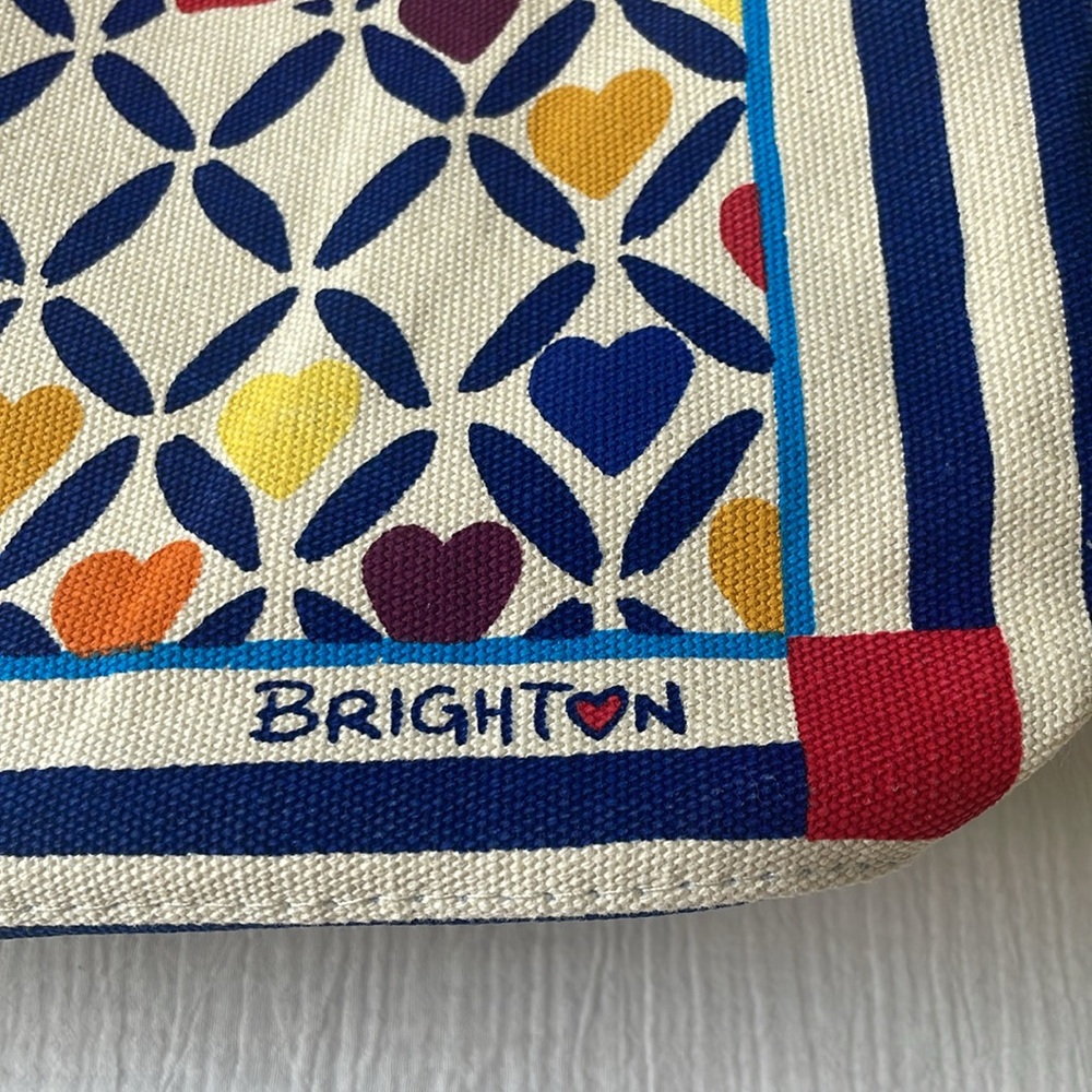 NWT Brighton Cherished Love Tote 2 Sided Design Canvas Travel - Picture 9 of 9